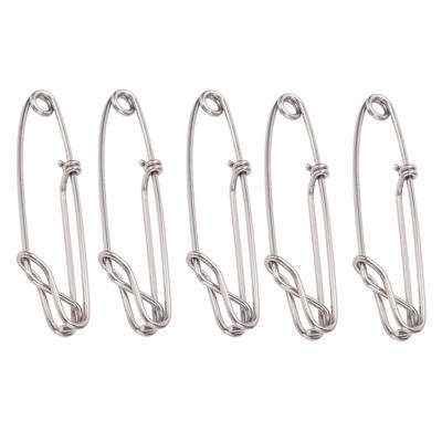 5 teilesatz Longline Snap Clip Korrosion Widerstand Float Linie Thunfisch Clip für Ozean Angeln 2,0 x80mm