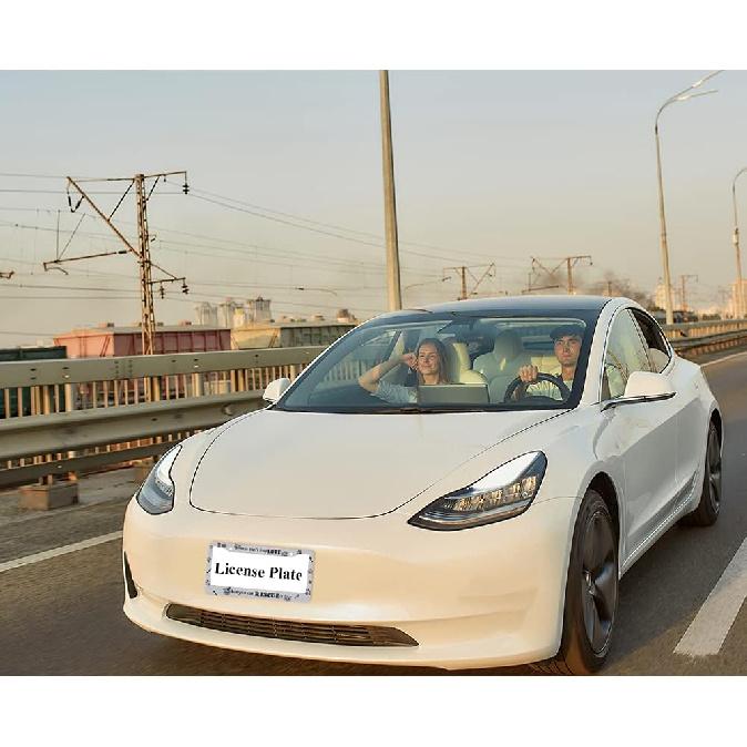 oFloral You Can't Buy Love But You Can Rescue It Aluminum Alloy License Plate Frame Cat Dog Paw Prints Fish Bone Grey Black Applicable To US Standard