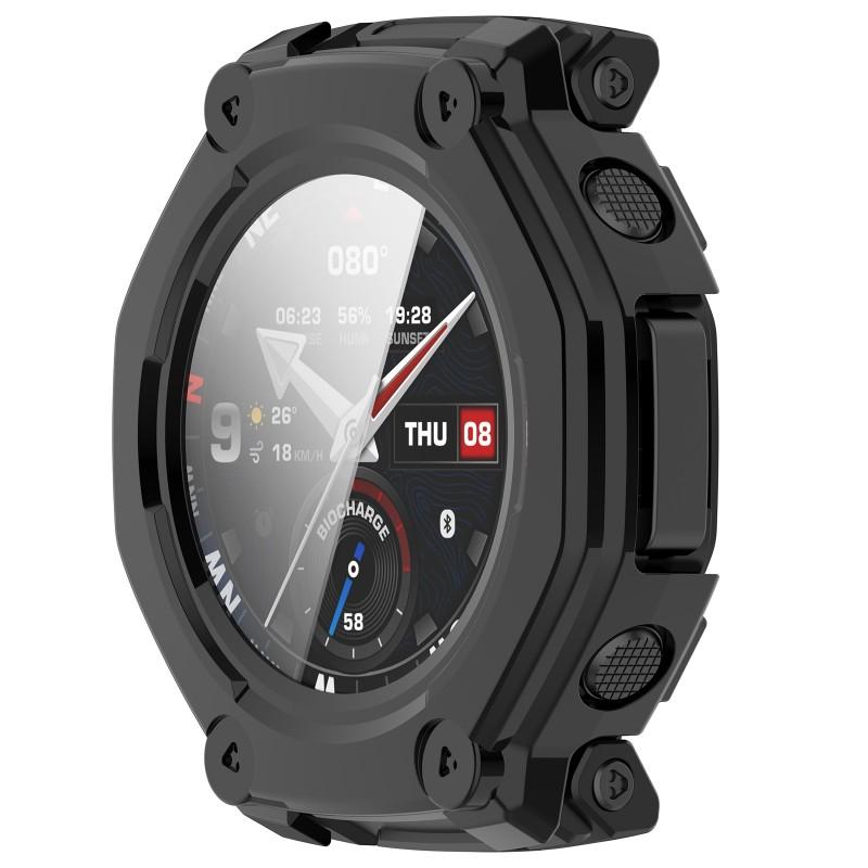 Funda de Cristal Templado para Amazfit T-REX 3 Pro/ T- Rex3 Smart Watch Cubierta Completa Protector para Huami Trex3 Pro 44mm 48m Carcasa Accesorios