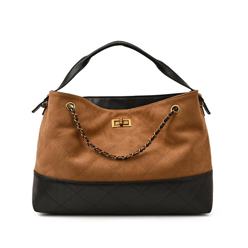 New Large-Capacity Shoulder Bag Fashionable Versatile Portable Tote Bag Commuter Retro Messenger Bag Bag Women
