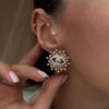 Sun Rhinestone Stud Earrings Zircon Heart Earring Aesthetic Star Earrings  Party Favors