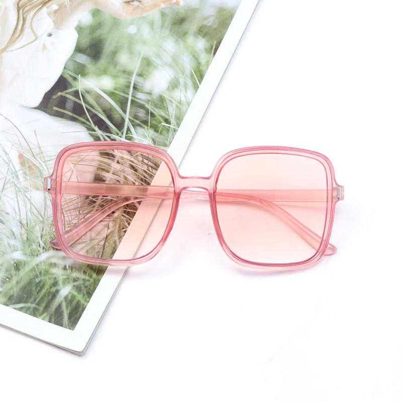 Large Frame Square Sunglasses Slimming Sunglasses Women'S Gradual Change Of Color Personalized Uv Glasses