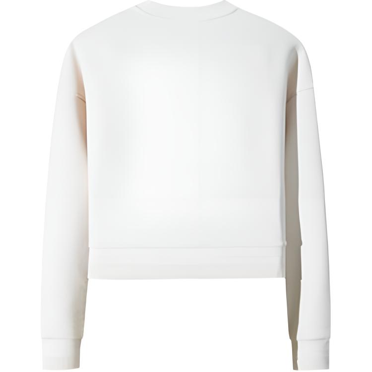 Anta Champion All-Weather Series Solid Color Round Neck Comfortable Breathable Versatile Short Sports Sweatshirt Women Sweatshirt 162510706-1