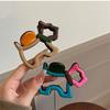 Colorful Dog Hair Clip Hollow Out Animal Hair Claw Creative   Daily