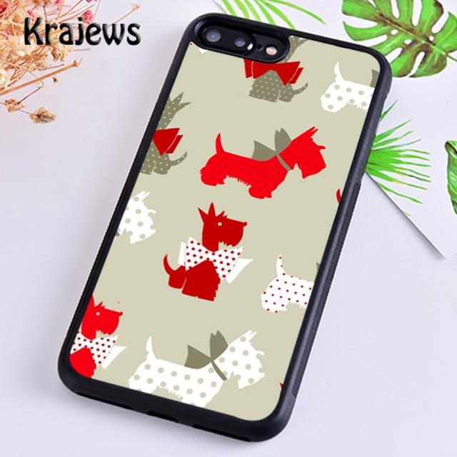 Krajews Black Scottish Terrier Dog Puppy Phone Case Cover For iPhone 17 Air 16 15 14 plus 11 12 13 pro max Fundas