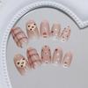 Artificial Nail Tips with Heart and Star Patterns 24 Pieces Lightweight Comfortable Fit for Various Occasions