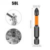 S2 Steel Electric Head High Hardness Magnetic Anti-slip Electric Drill Bit PH2 Strong Magnetic Cross Torque Head Screwdriver