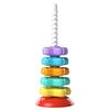 Rainbow Spinning Tower Stacking Toy for Babies 6-24 Months—Educational Early Learning Spinner