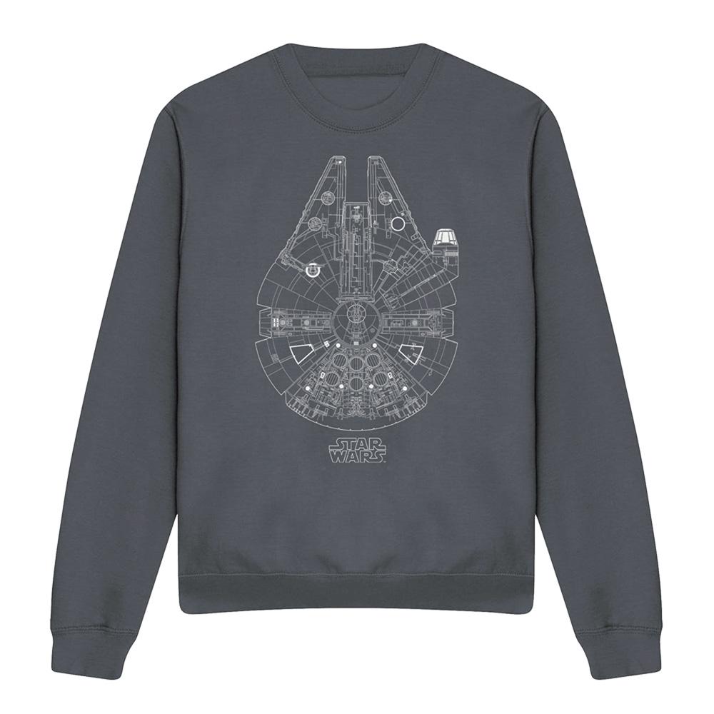 Star Wars Unisex Adult Millenium Lines Sweatshirt