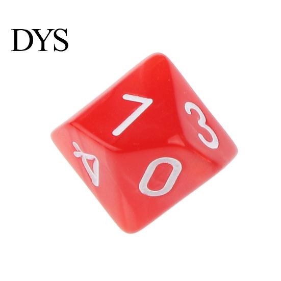 10 יחידות קוביות פוליהדרליות D10 בצבע אחיד רב-צדדיות למשחקי TRPG, אביזרים למסיבה, מתנה