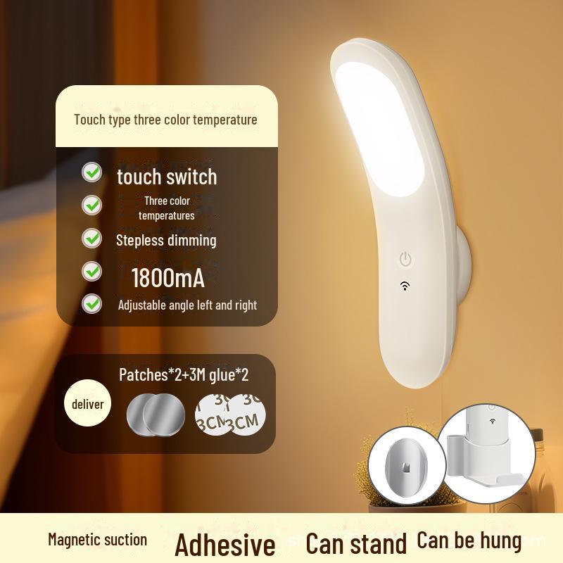 

Перезаряжаемый ночник для защиты глаз с дистанционным управлением — идеально подходит для сна матери и ребенка, магнитный светодиод для гардероба и украшения прикроватной тумбочки.