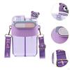 Water Bottle Double Compartments Funny with Strap Cute Drinking Cup Jug for Gym Work