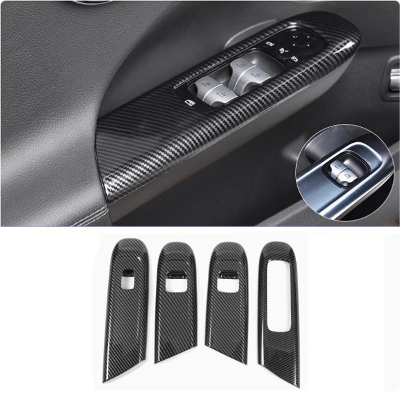 LHD For Mercedes Benz GLC Class X254 GLC260 GLC300  2024 Interior Window Gear AC Vent  Decoration Cover Stickers Accessories
