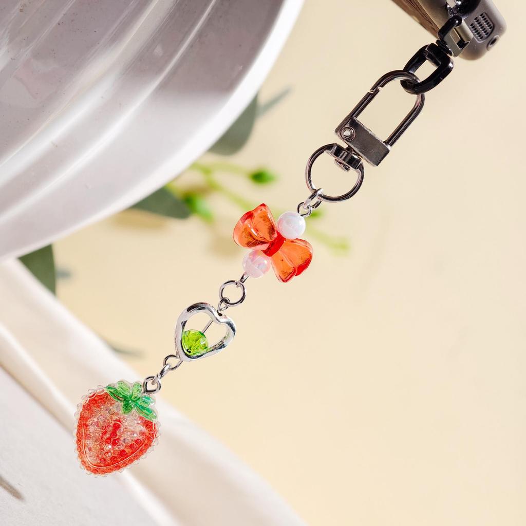 Diamond Fruit Series Hand Cream Set & Keychain Ornament