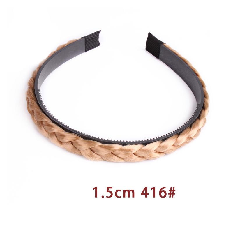 Fascia per capelli intrecciata senza denti Fascia per capelli con trecce Fascia per capelli in capelli sintetici Fascia per capelli intrecciata per donna