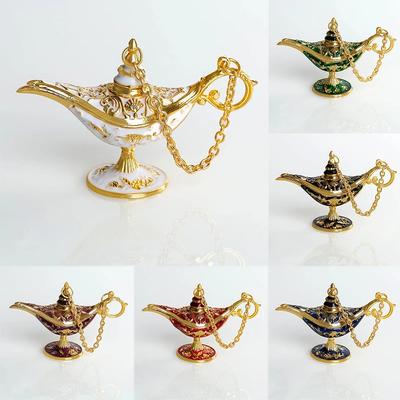 Lampada dei Desideri Divina Ornamento Lampada di Aladino Decorazione Soggiorno Stile Palazzo Vintage Gongyen Casa Feste Cena Decor Artigianato