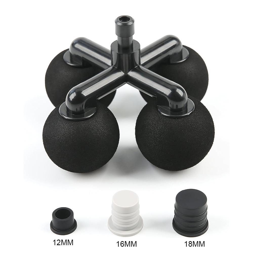 Fascia Gun Massage Gun Head 4-ball Integrated Deep Impact Massage Suitable for 12-16-18mm Silicone Material Suitable for Body