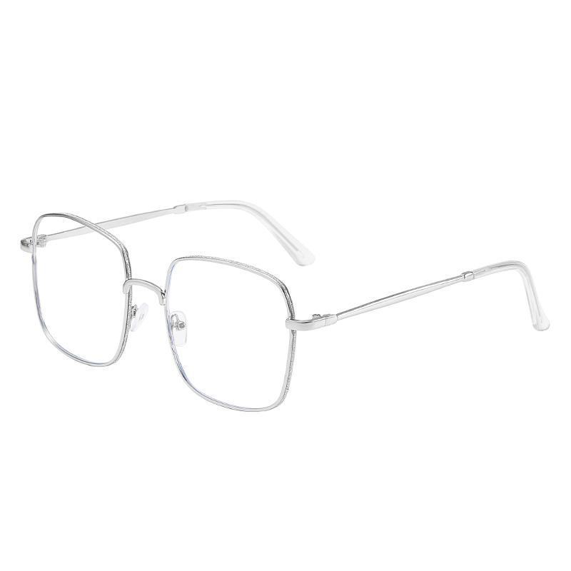 Diopter 0 -0.5 -1.0 To -6.0 Big Frame Square Minus Glasses With Prescription Women Men Metal Full Frame Nearsighted Eyeglasses