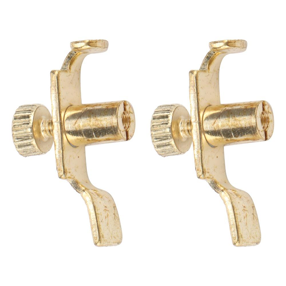 2PCS Golden Color Fine Tuner Adjuster Metal Clip Tuner Accessory For String Instruments