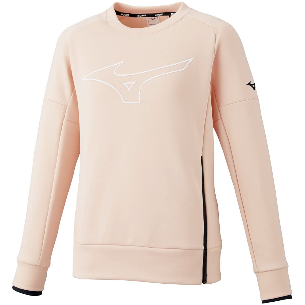 

Mizuno Stretch Crew Neck Tropical Size 32MC1553 Sweatshirt, Peach, S,