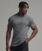 PHERMENON Muskelpassform Rollkragen Kurzarm-T-Shirt - Grau