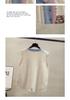 Color-Block V-Neck Knit Cardigan Vest for Women - Autumn/Winter Loose Outerwear Sweater Shawl