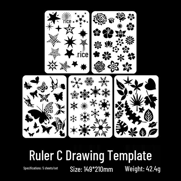 Vintage Journal Ink Pad Blending Tool with DIY Sponge Finger Cot and Lace Ruler - Available In 5 Colors for Stamping, Smearing, and Coloring.