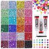 Multicolor Resin Rhinestone Kit Sparkling DIY Decoration Flatback Gems Craft Supplies Diamond Art Jelly Rhinestones