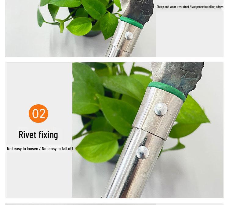Thickened Manganese Steel Sickle for Home Use - Ideal for Cutting Grass, Wheat, Rice, and Corn with Short Handle
