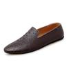 Fashion 2024 Genuine Leather Mens Loafers Fashion Handmade Moccasins Soft Lightweight Slip On Men's Boat Shoe Comfy Italian Shoes Casual