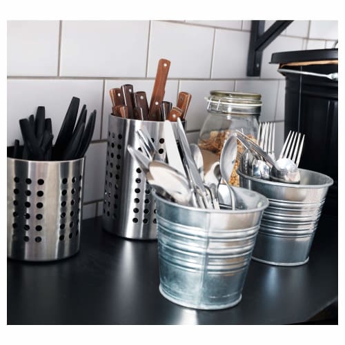 IKEA ORDNING 70179546 Cutlery Stand, Stainless Steel