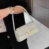 New Solid Color Women's Underarm Shoulder Bag Luxury Design Versatile Ladies Handbag Purse Stone Patterned Crossbody Bags