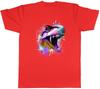 TRex Face Unisexs TShirt Dinosaur Head Paint Splash Unisex Tee Gift