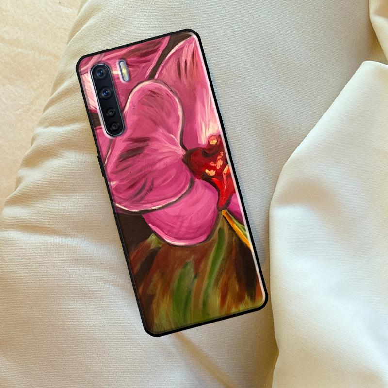 Orchid Flowers Colorful Case For Oppo A96 A76 A16 A18 A38 A58 A78 A98 A74 A94 A54 A80 A60 A40 A15 A17 A57 A5 A6 Pro