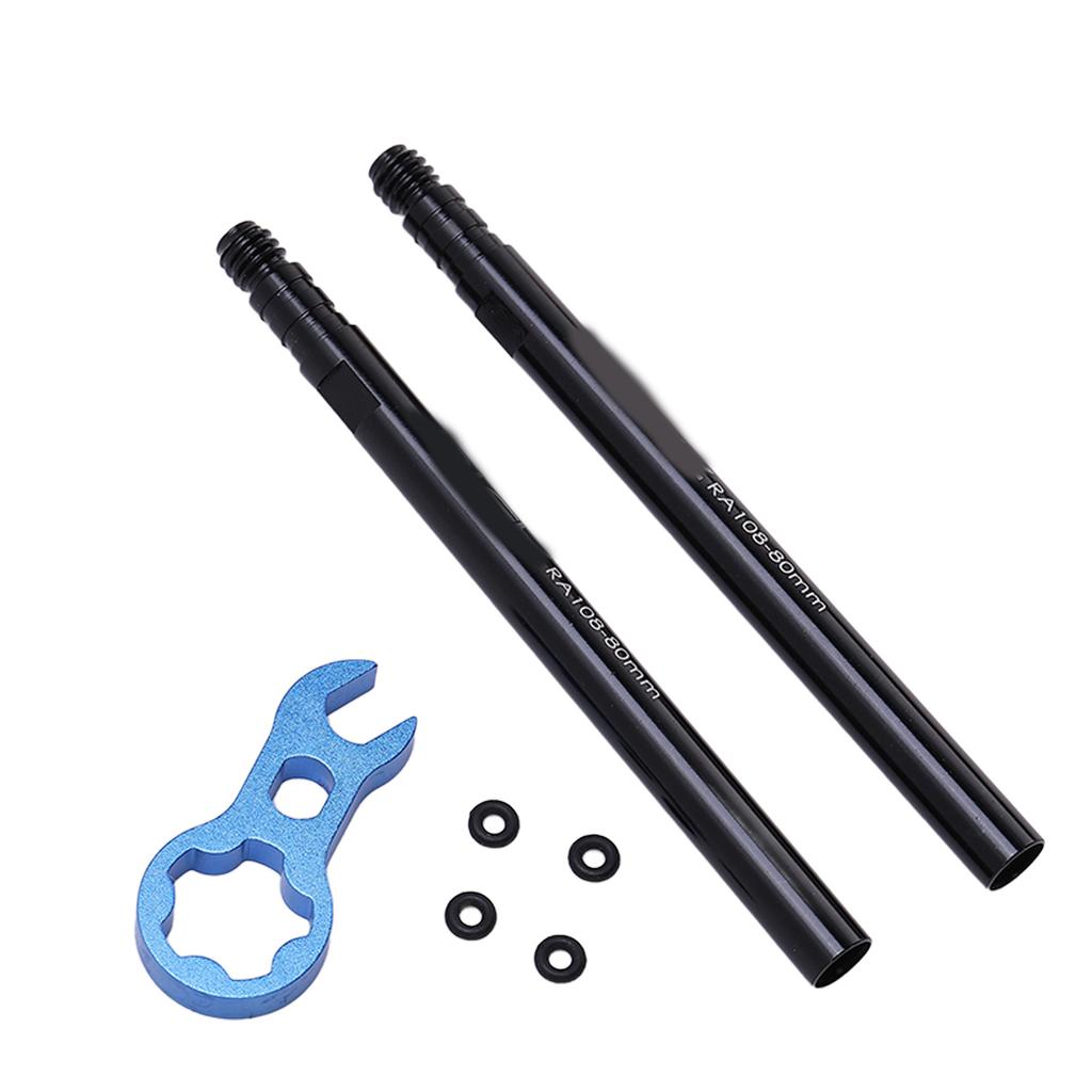 Tire Valve Extender Kit Tube French Valve Stem Extension Aluminium Alloy for Road   Bike
