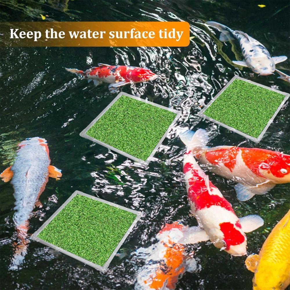 

Acrylic Patio Floating Plant Fence Clear Fish Feeding Ring Pond Accessories прозорий