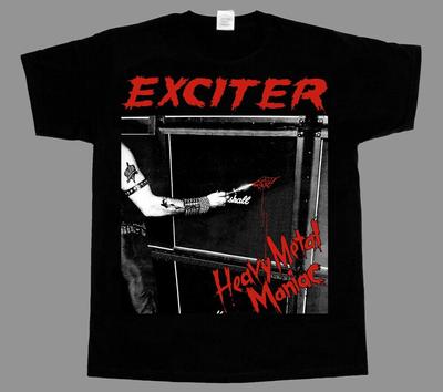 EXCITER HEAVY METAL MANIAC'83 NEW BLACK T-SHIRT S-4XL Unisex T-Shirt