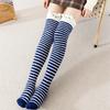 Over Above Knee Socks Long Womens Striped Panda Cat Winter Warm Ladies Girls Black White Funny Thigh High Stockings Christmas