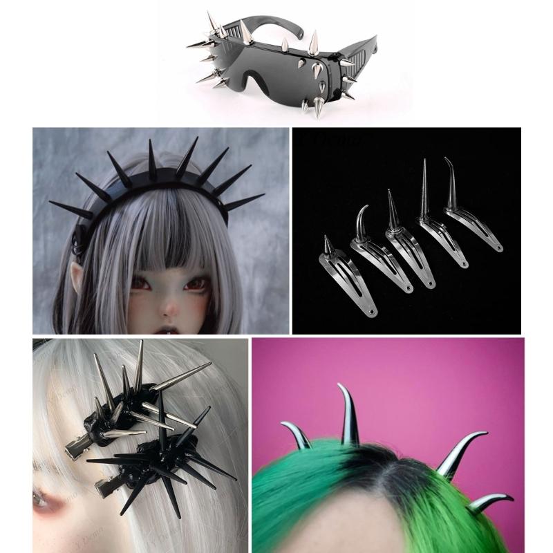 10Pcs Decorative Rivets Set Punk Style Nail Buckles Screw Mount Stud Rivets DIY Crafts PU Belt Shoes Clothing Spikes