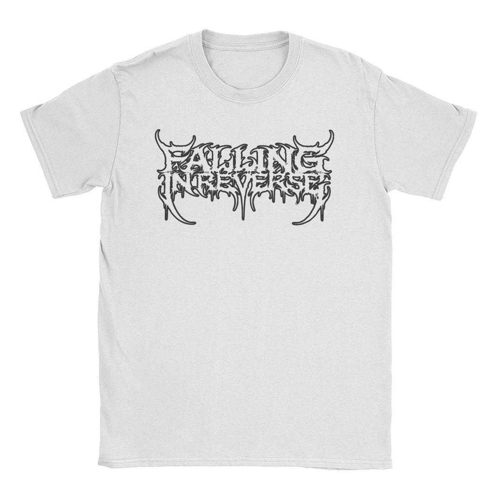 Herr Damer Falling In Reverse Heavy Metal Band T-shirt Ren Bomull Tryckt T-shirt Pop Punk Kläder Outfits