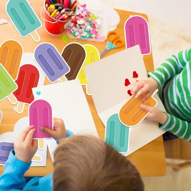 Ice Cream Cut Outs Back to School Classroom Ice Cream Decoration Colorful Ice Cream Cutouts for Bulletin Board School Summer