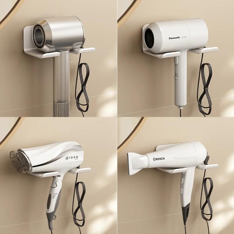 Hair Dryer Holder Wall Mounted Hair Straightener Stand hair dryer rack Bathroom Organizer Shelves Washroom Organization Shelves
