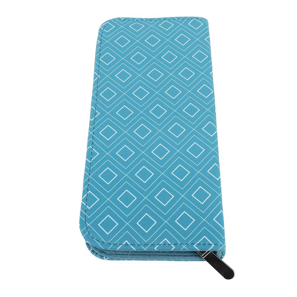 Knitting Needle Case Portable Storage Organizer Bag Rhombus Lattice Pattern for 20CM Sweater Knitting Needles