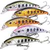 Stream Lure Trout Minnow 5-piece Set Slow Sinking Suspend 50mm 3.4g 5 Colors Dart Type (Color 5)