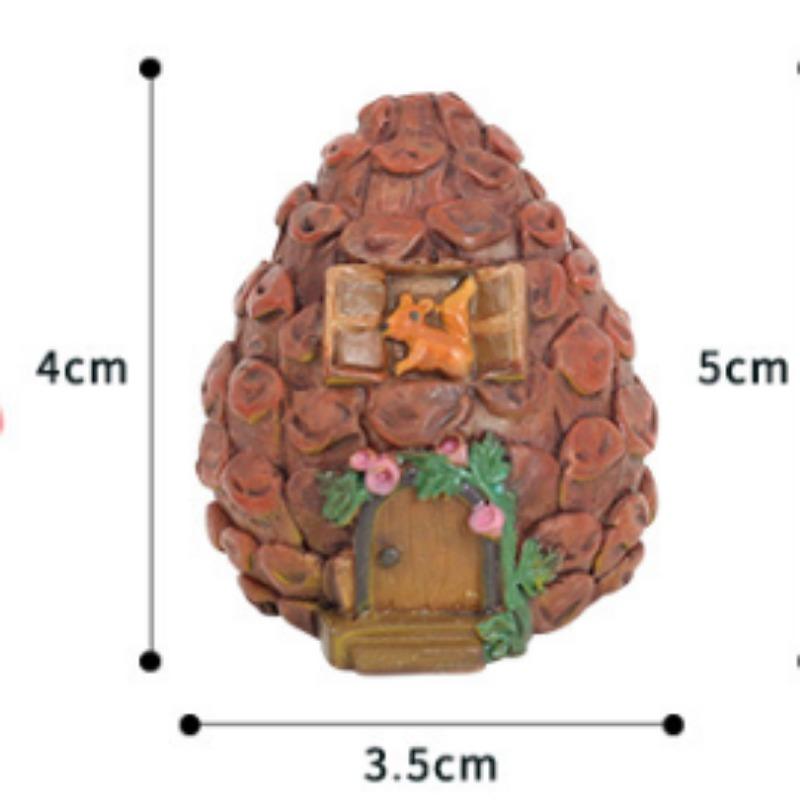 Miniatures DIY Crafts Fairy Figurines Mini House Garden Decoration Micro Landscape Resin.