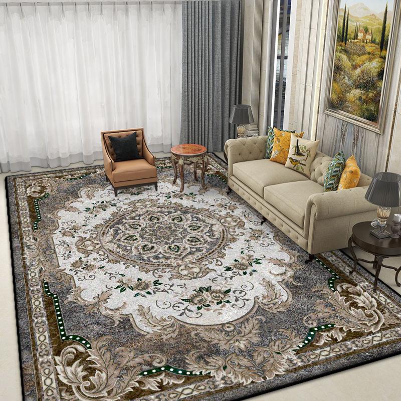 

Boho Style Carpet Living Room Antiskid Easy Cleaning Sofa Tables Mat Fluffy Soft Office Lounge Rug Large Area Machine Washable 60*90cm