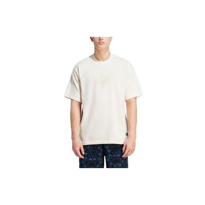 Camiseta Gráfica Premium Originals Estampado de Logo Cuello Redondo Deportivo Manga Corta Camisetas para Hombre Wonder-White IV9693