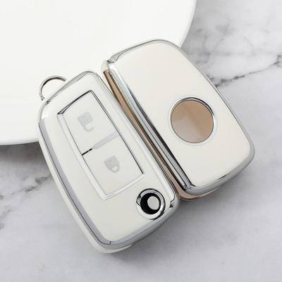 2 pulsanti TPU Car Remote Flip Key Case Cover Shell Fob per Nissan Xtrail Sunny Cefiro A32 Qashqai J11 Juke Accessori