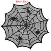1 stuks Halloween Spinnenweb Maaltijdmat Diameter 30cm Zwart Kant Maaltijdmat