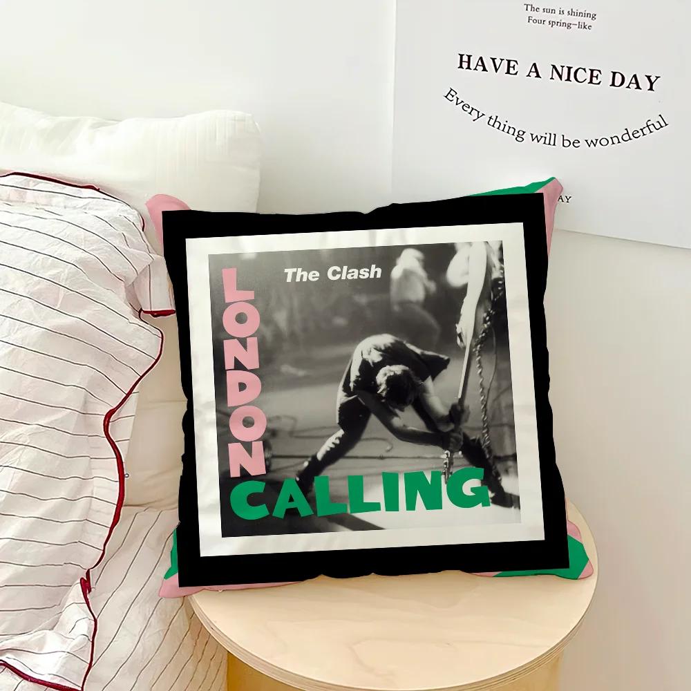 Cushion Cover Band Living Room Music Headboard Bedroom Office Cushion Cushion Sofa Nap Rock The Time Pillow C-Clash Case